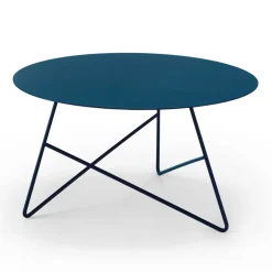 Tavolino da Salotto in Metallo Colorato e 3 Dimensioni, Made in Italy - Magali