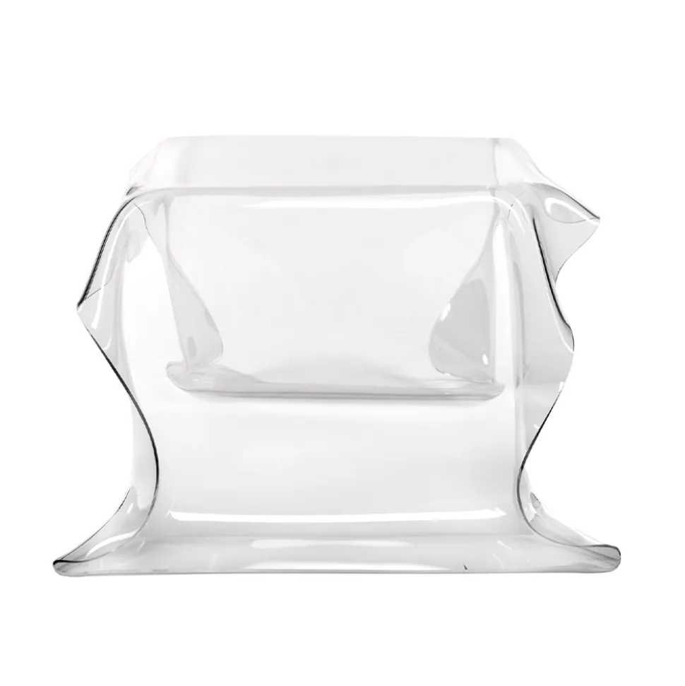 Tavolino da Salotto in Plexiglass Drappeggiato a Mano Made in Italy - Pippo
