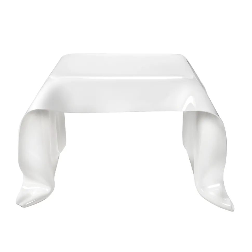 Tavolino da Salotto in Plexiglass Drappeggiato a Mano Made in Italy - Pippo