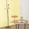 Tavolino da Salotto Moderno con Piano Rotondo in Frassino Made in Italy - Velino