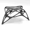 Tavolino da salotto moderno in vetro e Solid Surface Lunar Table#2