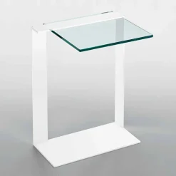 Tavolino da Salotto Moderno Metallo e Vetro Fumè o Chiaro Made in Italy – Teilor