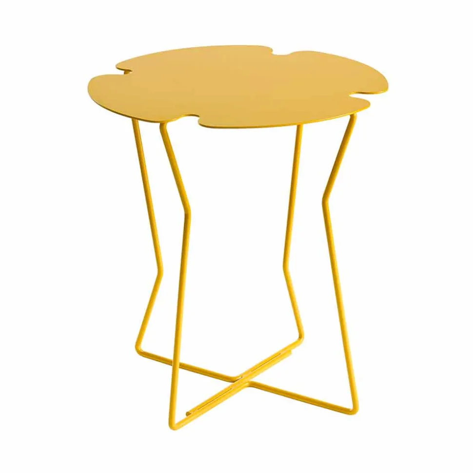 Tavolino da Salotto per Esterno in Metallo Colorato di Design Moderno - Kathrin