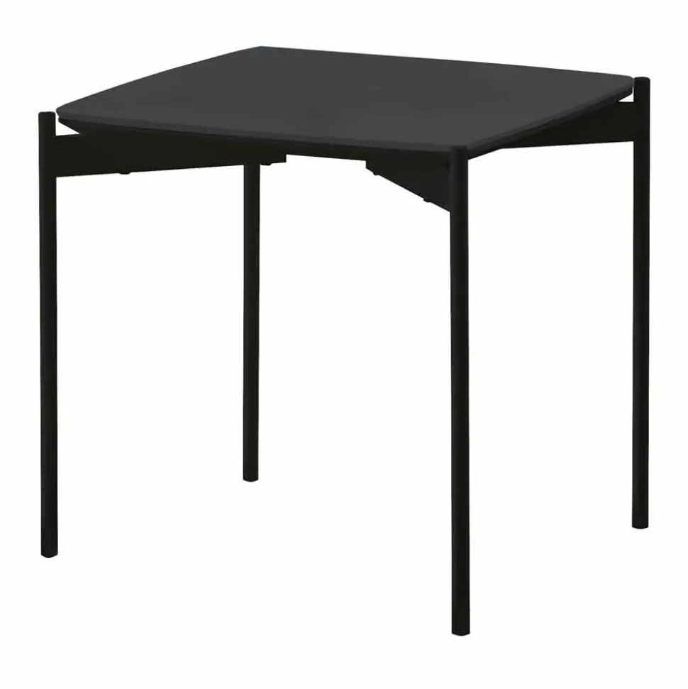 Tavolino da Salotto Quadrato in Ceramica e Metallo di Design Moderno – Istrice