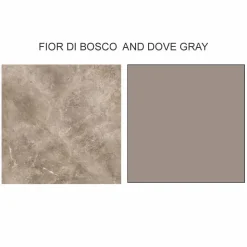 Tavolino da Salotto Rotondo di Lusso in Gres e Frassino Made in Italy  - Bering