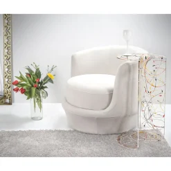 Tavolino da Salotto Rotondo in Plexiglass Trasparente Made in Italy - Tabli
