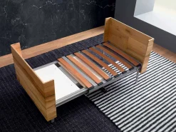 Tavolino da Salotto Trasformabile in Legno Massiccio Made in Italy - Trabucco