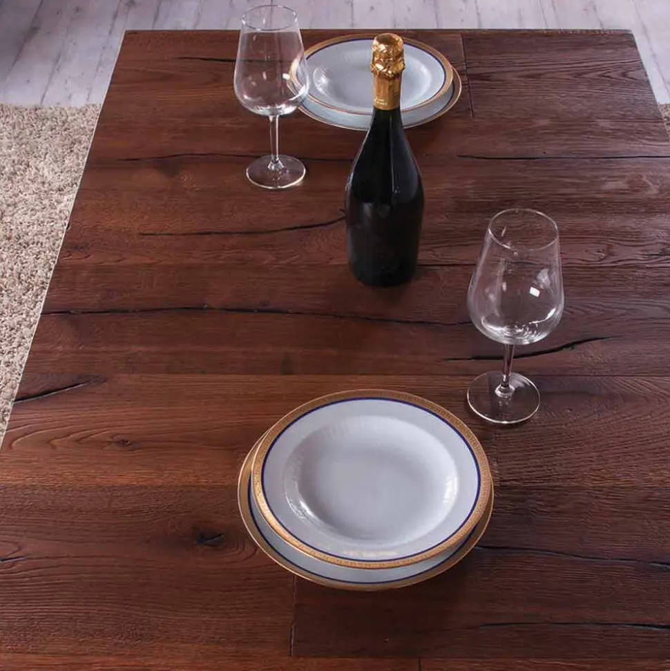 Tavolino da Salotto Trasformabile in Legno e Metallo Made in Italy - Patroclo
