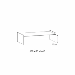 Tavolino da Salotto Vetro Extrachiaro con Bisellatura Made in Italy – Imperativo