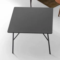 Tavolino in MDF grigio antracite di design Mek made in Italy