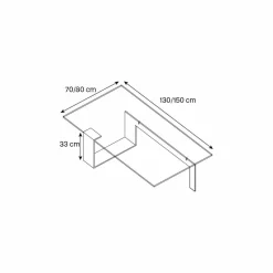 Tavolino in Vetro Extrachiaro da Salotto di Design Moderno Made in Italy – Scoby