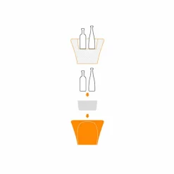 Tavolino Luminoso con Spumantiera, Design da Esterno o Interno - Lily by Myyour