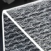 Tavolino Luminoso Led Acrilico Trasparente Decoro Inciso a Laser - Robiola