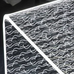 Tavolino Luminoso Led Acrilico Trasparente Decoro Inciso a Laser - Robiola