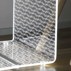Tavolino Luminoso LED RGB Acrilico Trasparente Decoro Laser - Robiola