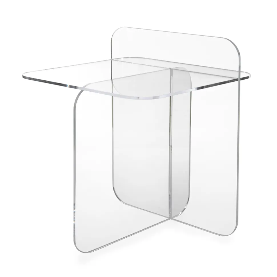 Tavolino Moderno da Soggiorno in Plexiglass Made in Italy - Ariel