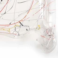 Tavolino moderno in plexiglass multicolor made in Italy, Asia