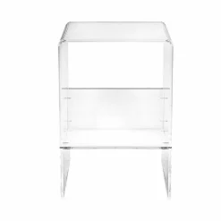 Tavolino moderno in plexyglass L50 x H76 x P40 cm  Aza, made in Italy