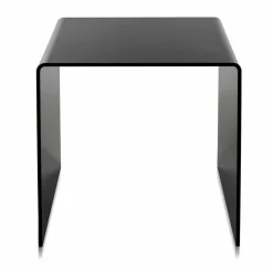 Tavolino nero design moderno 50x50cm Terry Big, made in Italy