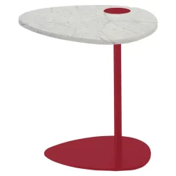 Tavolino per Salotto in Metallo e Marmo di Marquinia, Design di Lusso - Yassine