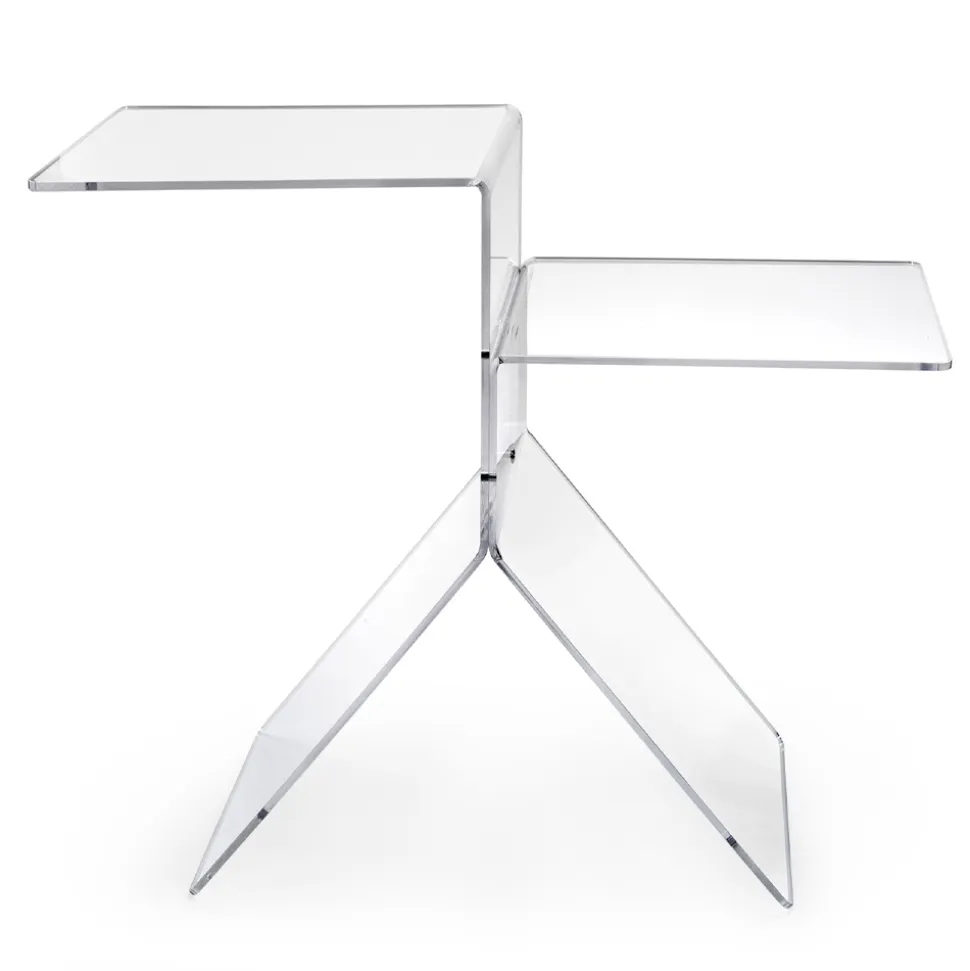 Tavolino Plexiglass Trasparente Colorato da Salotto Made in Italy - Kamon