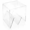 Tavolino / porta riviste design moderno, in plexiglass Cavour