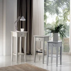 Tavolino Quadrato con Ripiano Quadrato in Diverse Altezze Made in Italy - Apus
