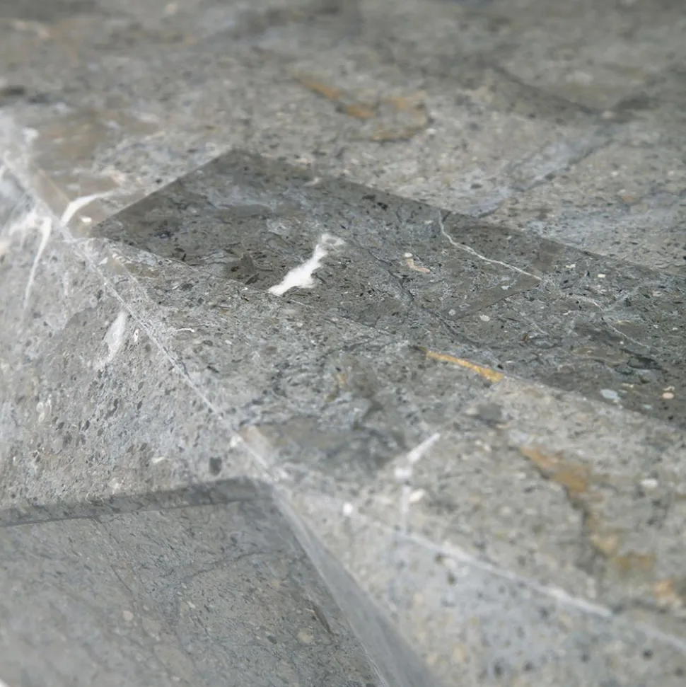 Tavolino Sagomato da Interno in Pietra Fossile Diverse Finiture - Cuffie