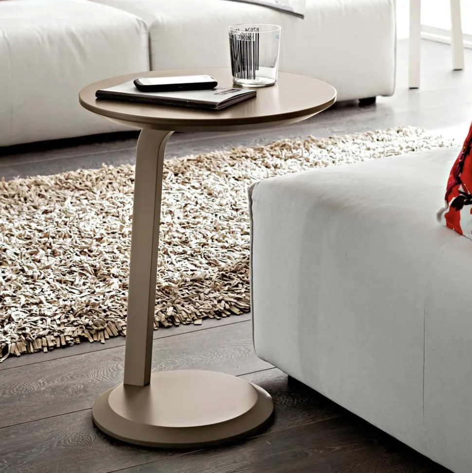 Tavolino Salotto in MDF laccato con Struttura in Legno Massello Made in Italy - Tobiko