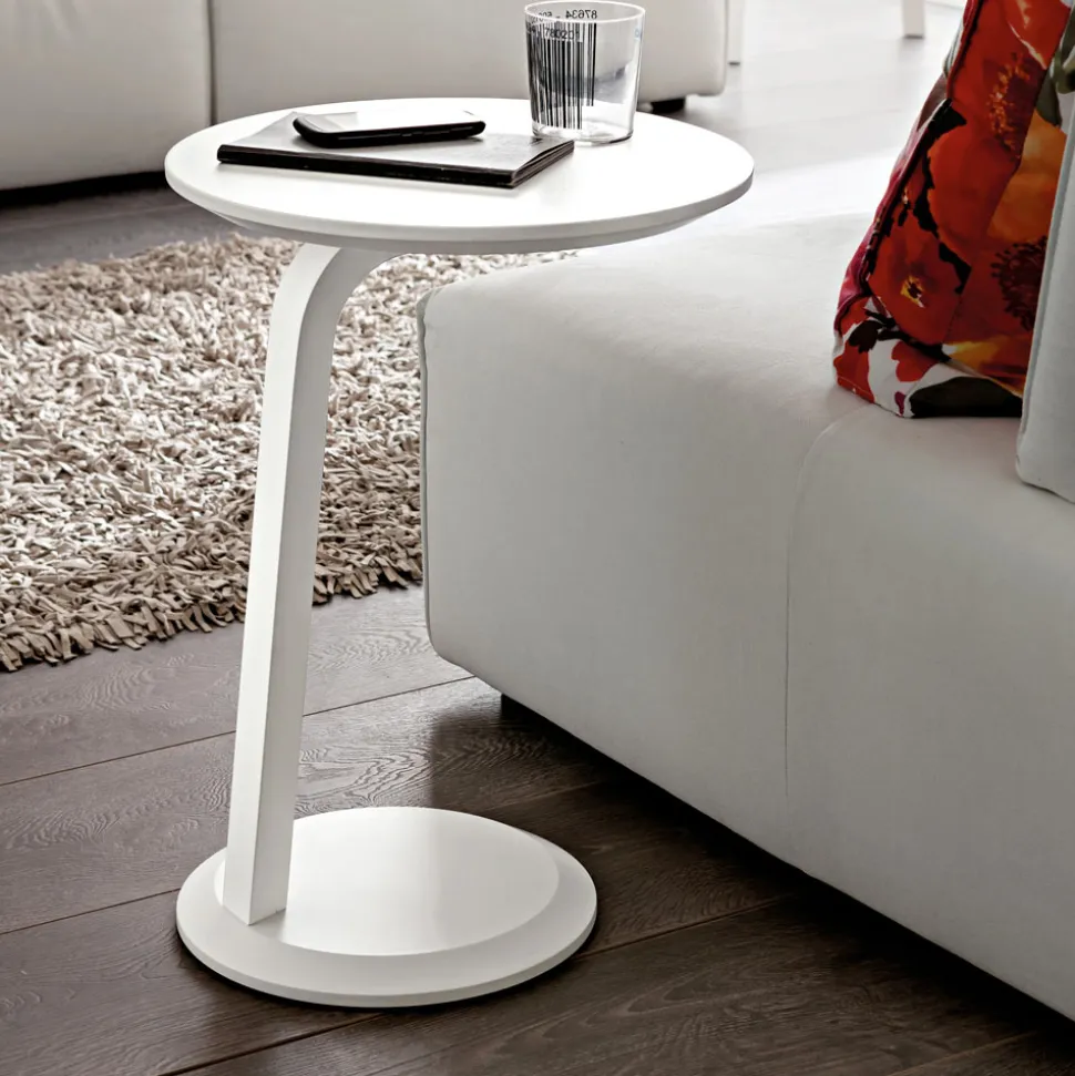 Tavolino Salotto in MDF laccato con Struttura in Legno Massello Made in Italy - Tobiko