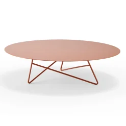 Tavolino Tondo da Giardino in Metallo di Vari Colori e 3 Dimensioni - Magali