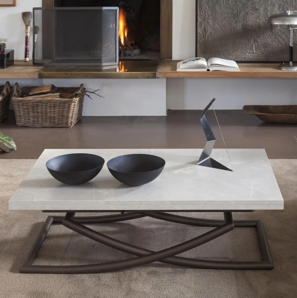 Tavolino Trasformabile in Tavolo da Pranzo in Legno Made in Italy - Aikido