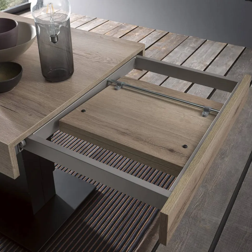Tavolino Trasformabile in Tavolo da Pranzo in Legno Made in Italy - Polar