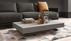 Tavolino Trasformabile Moderno con Piano Effetto Malta Made in Italy - Patroclo