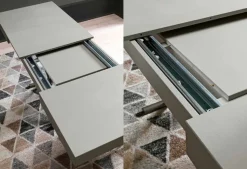 Tavolino Trasformabile Moderno con Piano Effetto Malta Made in Italy - Patroclo