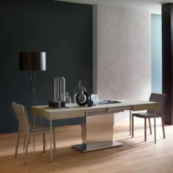 Tavolino Trasformabile Moderno con Piano Effetto Malta Made in Italy - Salomon