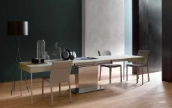 Tavolino Trasformabile Moderno con Piano Effetto Malta Made in Italy - Salomon