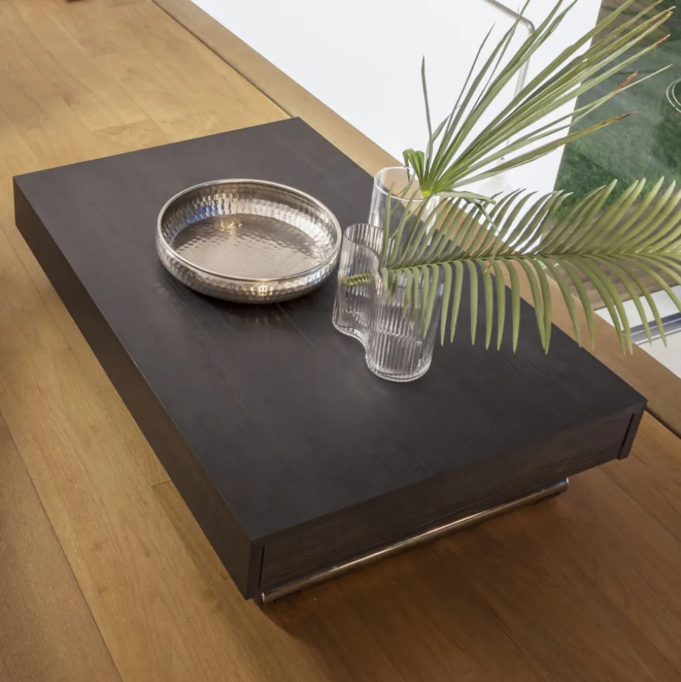 Tavolino Trasformabile Moderno in Metallo e Legno Made in Italy - Universe