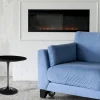 Tavolino Tulip Eero Saarinen H 52 con Piano in Laminato Liquido Nero Made in Italy - Scarlet