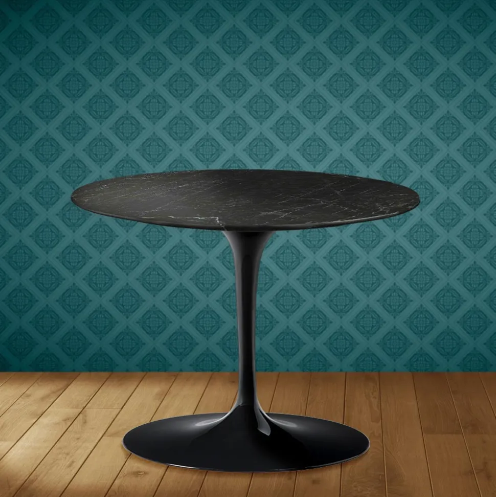 Tavolino Tulip Eero Saarinen H 41 in Ceramica Somnia Made in Italy - Scarlet