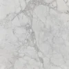 Tavolino Tulip Saarinen H 39 con Piano Ovale in Marmo arabescato Made in Italy - Scarlet