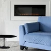 Tavolino Tulip Saarinen H 41 in Laminato Liquido Ovale Nero Made in Italy - Scarlet