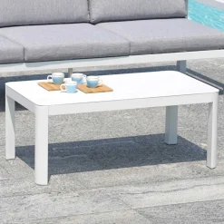 Tavolino 100x55 cm da Giardino in Alluminio di Diverse Finiture - Topolino