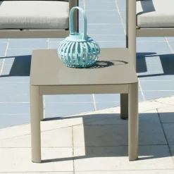 Tavolino 100x55 cm da Giardino in Alluminio di Diverse Finiture - Topolino