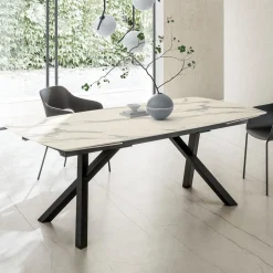 Tavolo a Botte Allungabile a 240 o 280 cm in HPL Stratificato - Dialogo