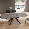 Tavolo a Botte Allungabile a 240 o 280 cm in HPL e Metallo - Presente