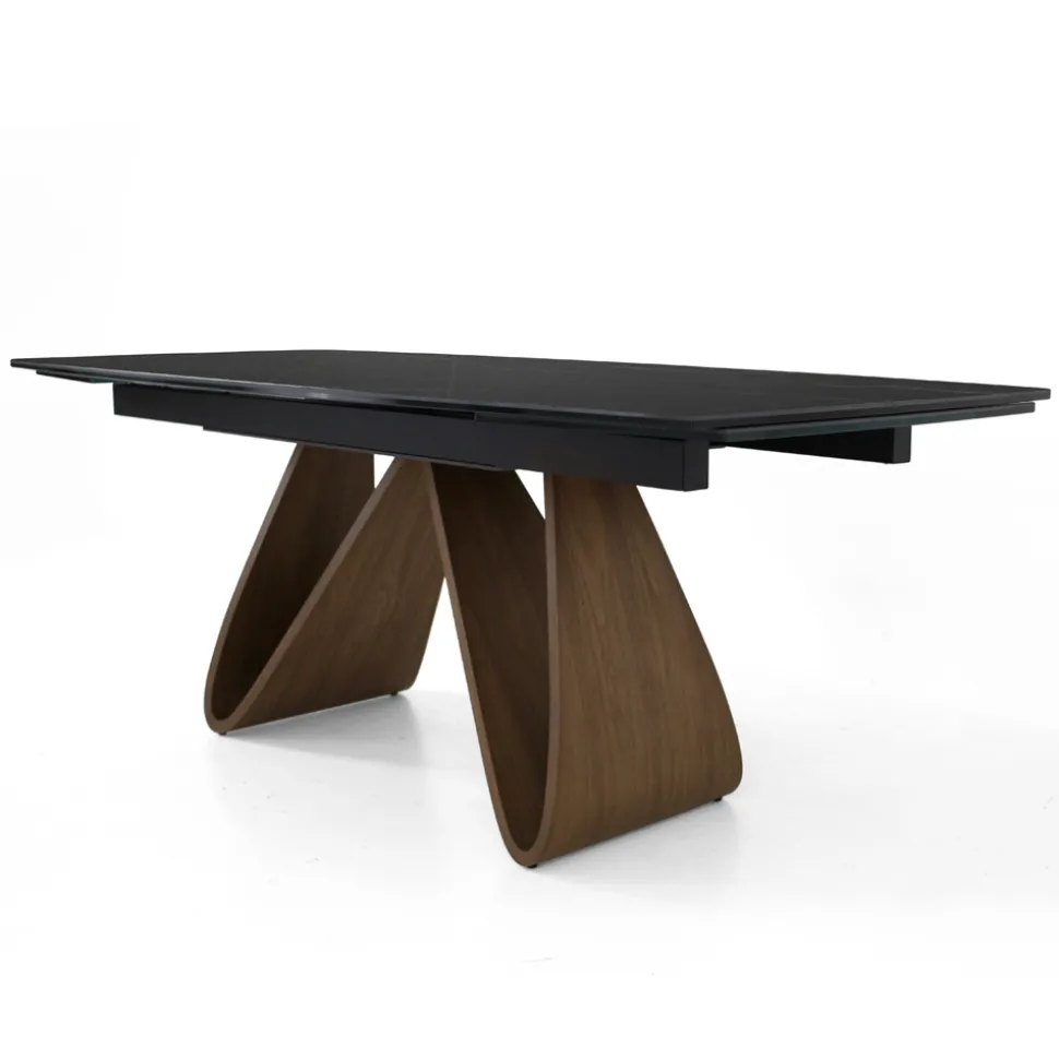 Tavolo Allugabile a 276 cm in Ceramica Noir Desir Made in Italy - Equatore