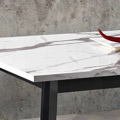 Tavolo Allungabile a 220 cm con Base Faggio Grafite Made in Italy - Toles