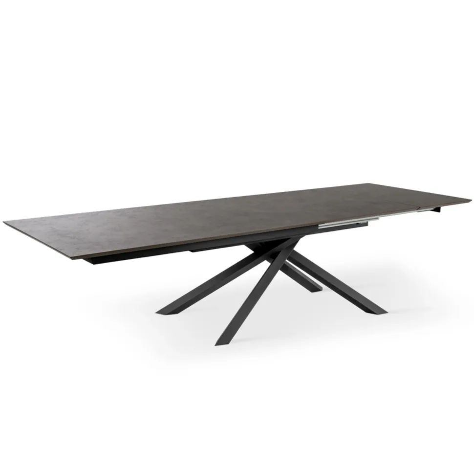 Tavolo Allungabile a 270 cm con Piano in HPL e Base in Alluminio - Cerca