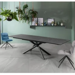 Tavolo Allungabile a 270 cm con Piano in HPL e Base in Alluminio - Cerca